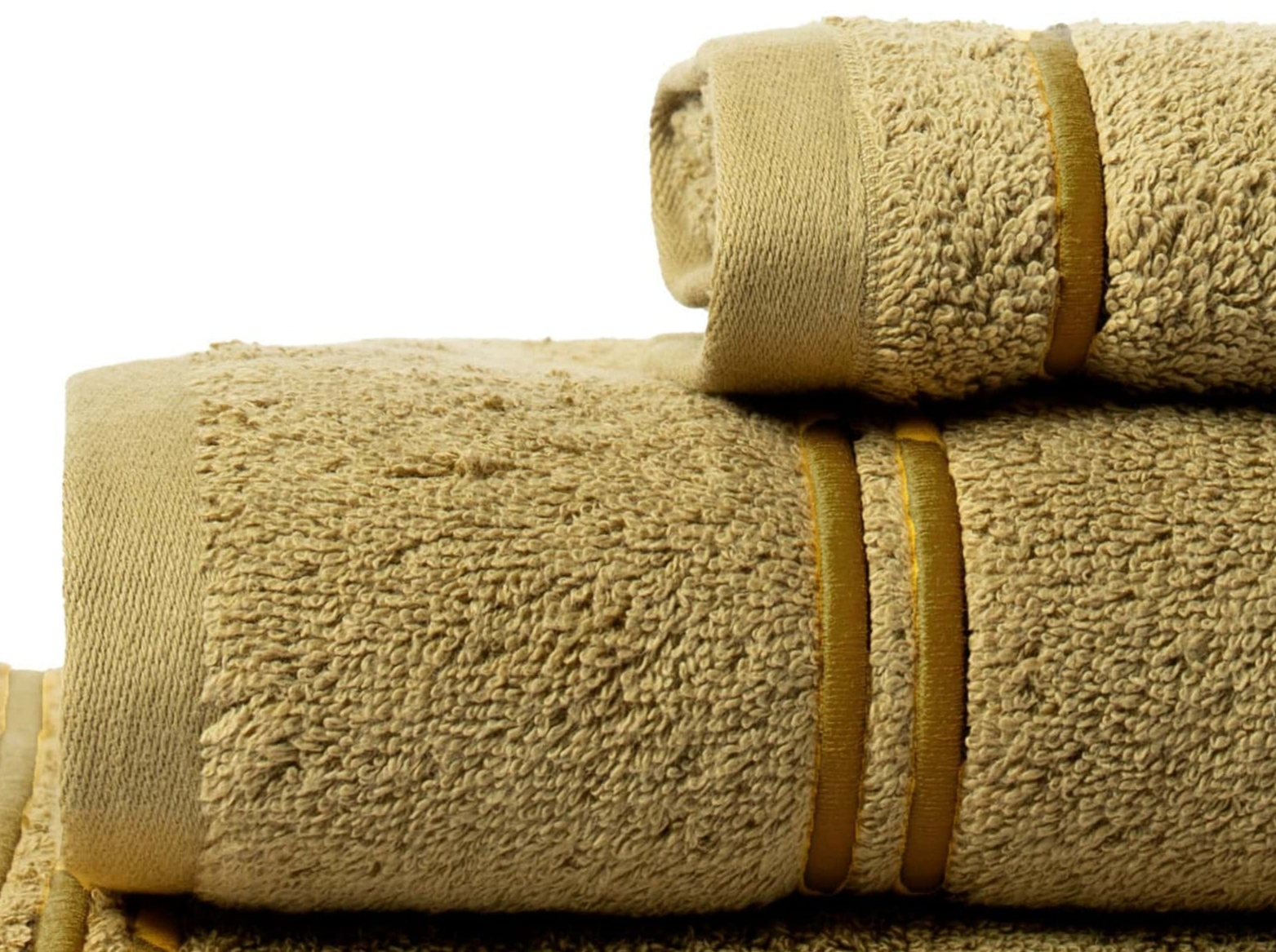 Conjunto de 3 toalhas de banho Molly 100% algodão orgânico 500gr/m² (caqui)