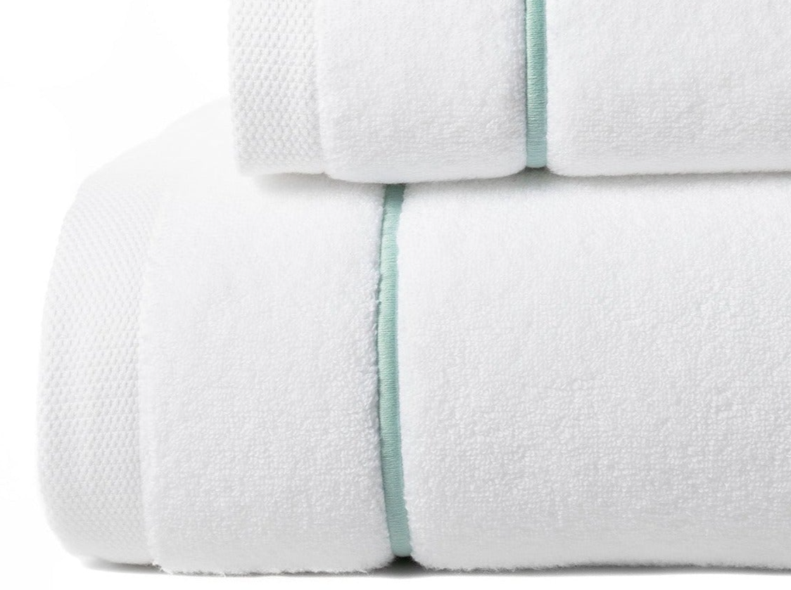 Lot de 3 serviettes de bain Posidon 100% coton biologique 600gr/m² zéro torsion (vert)